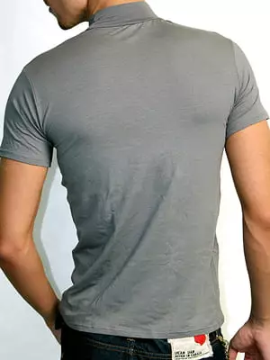 Мужская серая футболка с воротником-стойкой Doreanse For Everyday 2730c30